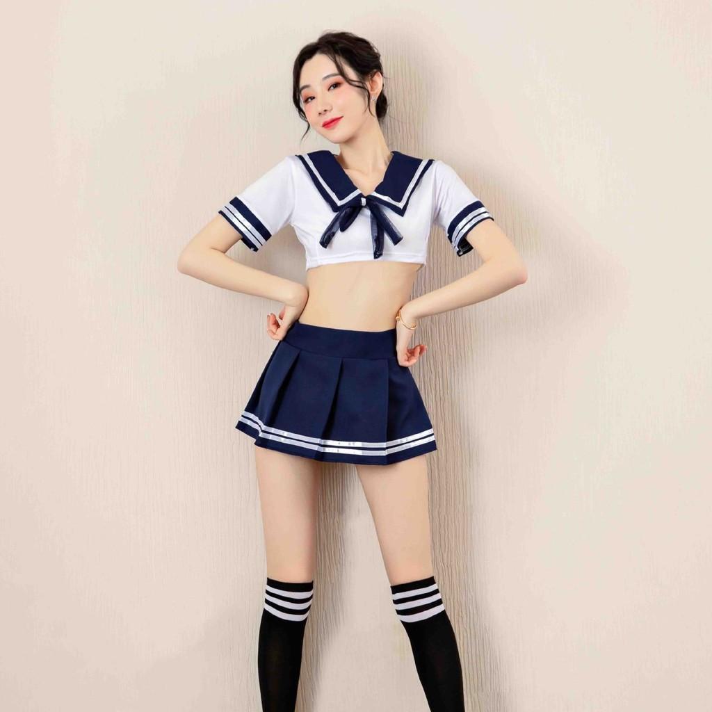 Set đồ ngủ cosplay nữ sinh gợi cảm Sherry Store S064