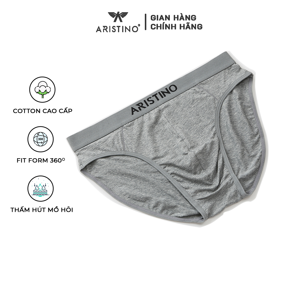 Quần lót nam ARISTINO dáng Brief, quần sịp tam giác nam chất liệu cotton mềm mại, thoáng mát - ABF03707