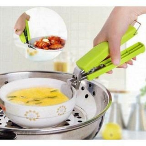 Dụng cụ gắp nóng chuyên dụng tặng 1 khăn lau bếp - Giao màu ngẫu nhiên