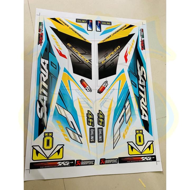 Tem rời satria fi trắng