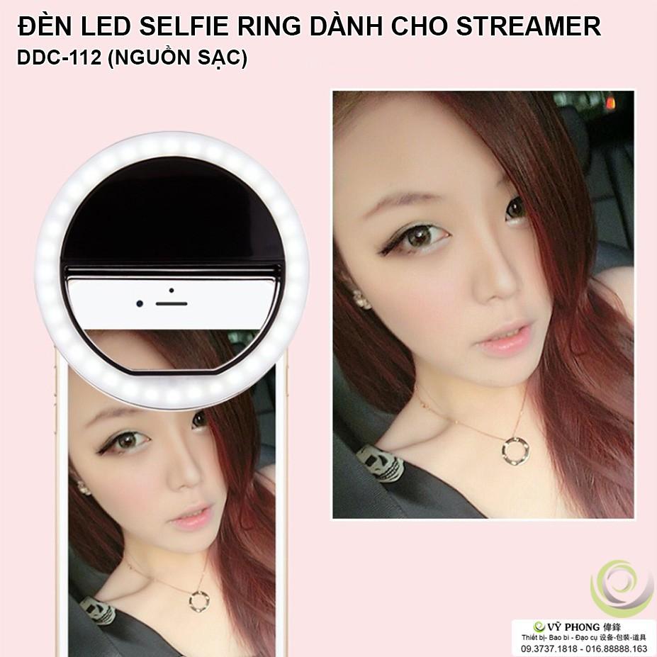 ĐÈN LED SELFIE RING DÀNH CHO STREAMER (DẠNG SẠC) DDC-112  siêu hot