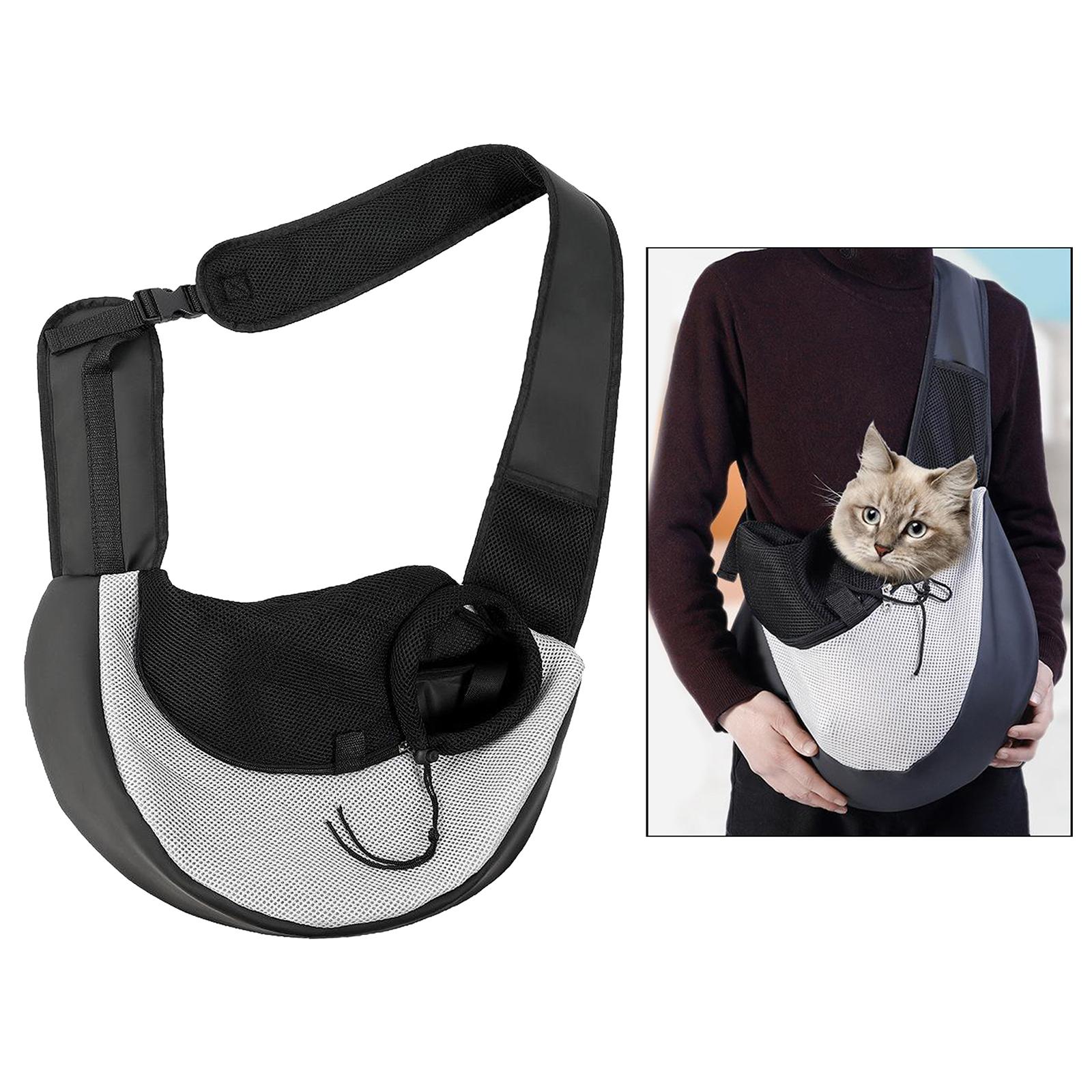 Pet Dog Sling Carrier Breathable Mesh Travel Safe Sling Bag Carrier for Dogs Cats