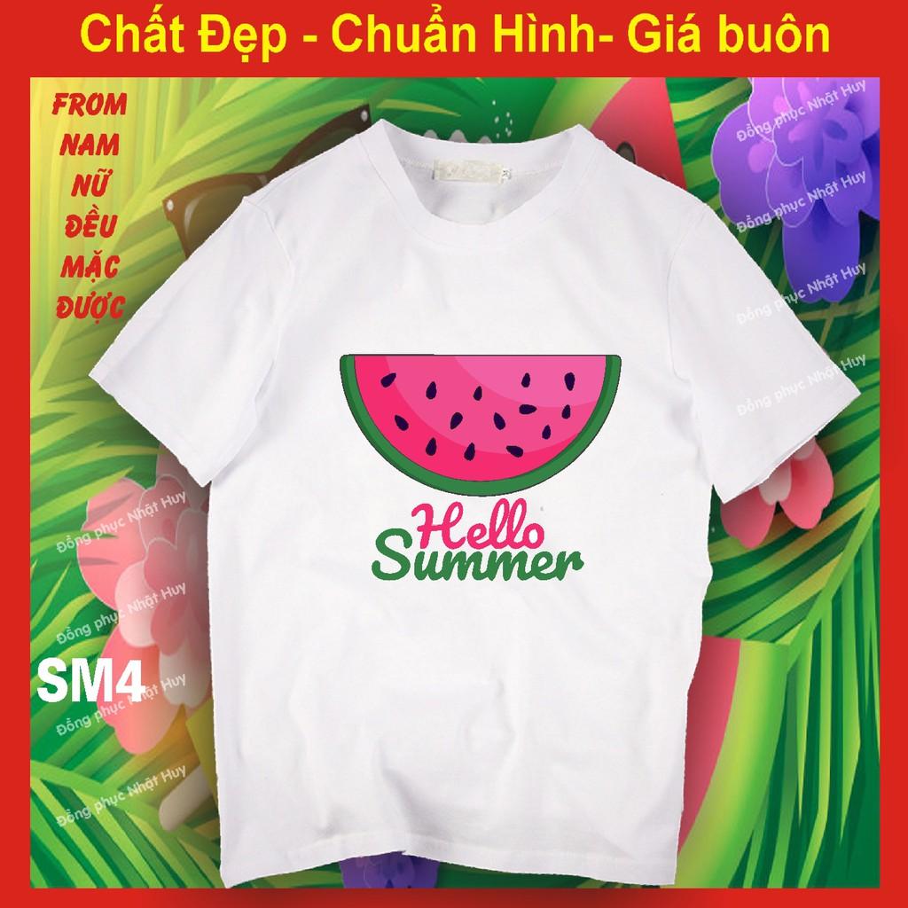 Áo đi biển SM4,du lịch, hello summer, thun,phông,đồng phục
