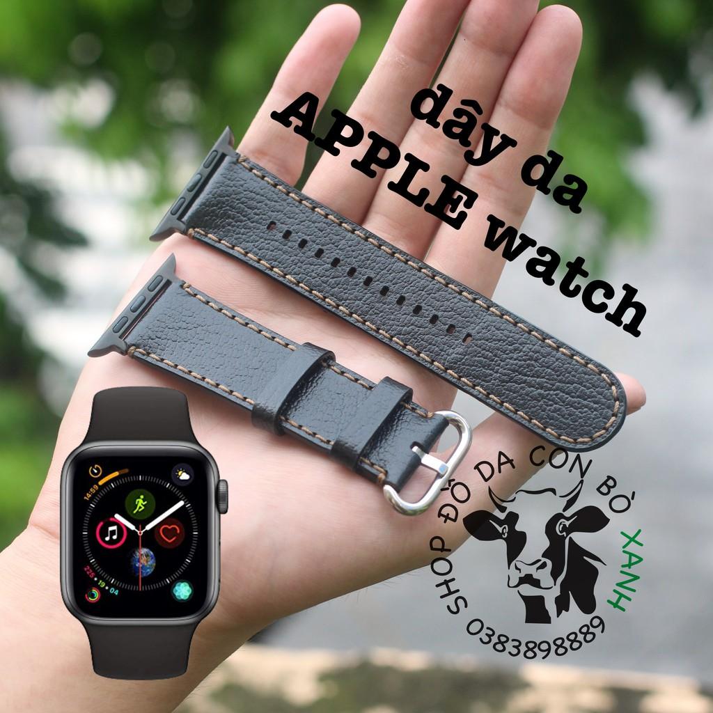 Dây da cho Apple Watch handmade da thật Alran