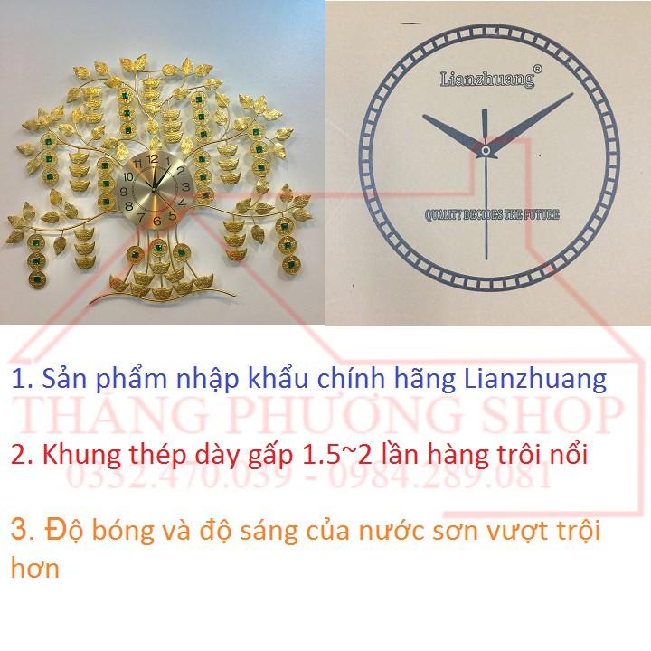 Đồng Hồ Treo Tường Cây Kim Tiền - mang Tài Lộc TP-005 (Tặng Máy Đồng Hồ Thay Thế).