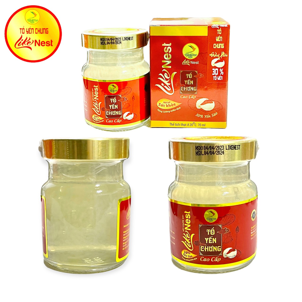 Yến Chưng Đường Phèn 30% Yến Like Nest