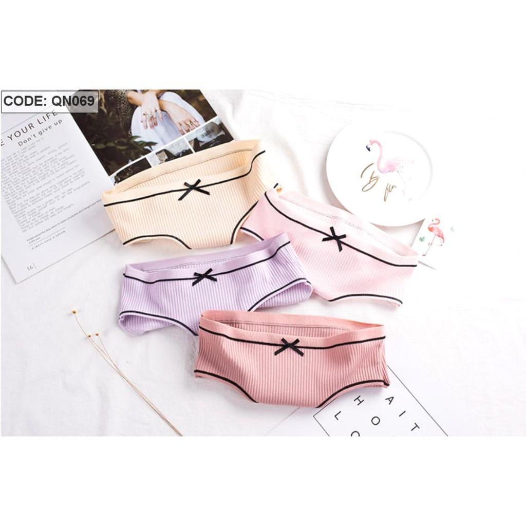 Quần Lót Nữ Gân Phối Nơ QN069170