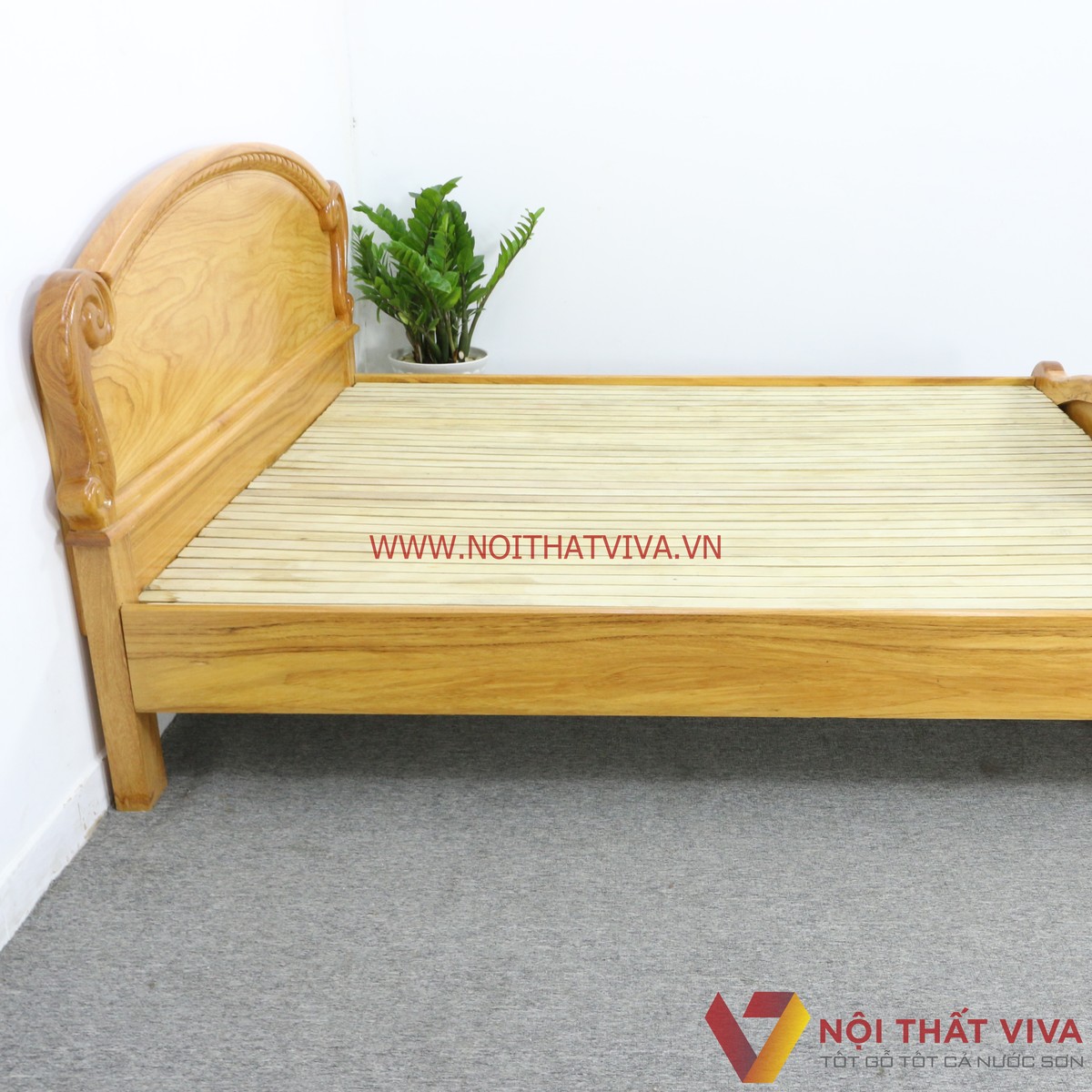 Giường Ngủ Gỗ Gõ Đỏ Đầu Vòm Cao Cấp Hiện Đại