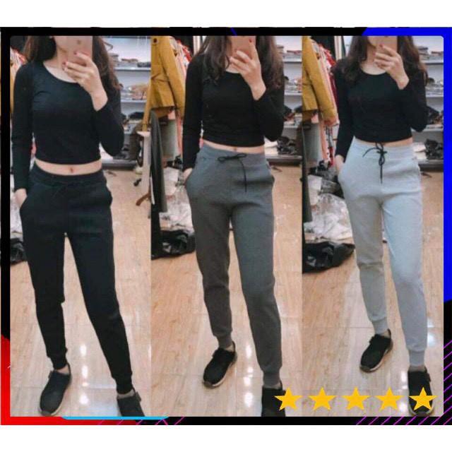 Quần jogger len tăm