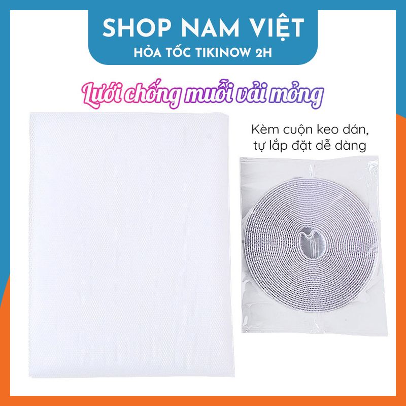 Lưới Chống Muỗi Vải Mỏng, Rèm Chống Côn Trùng Tự Lắp