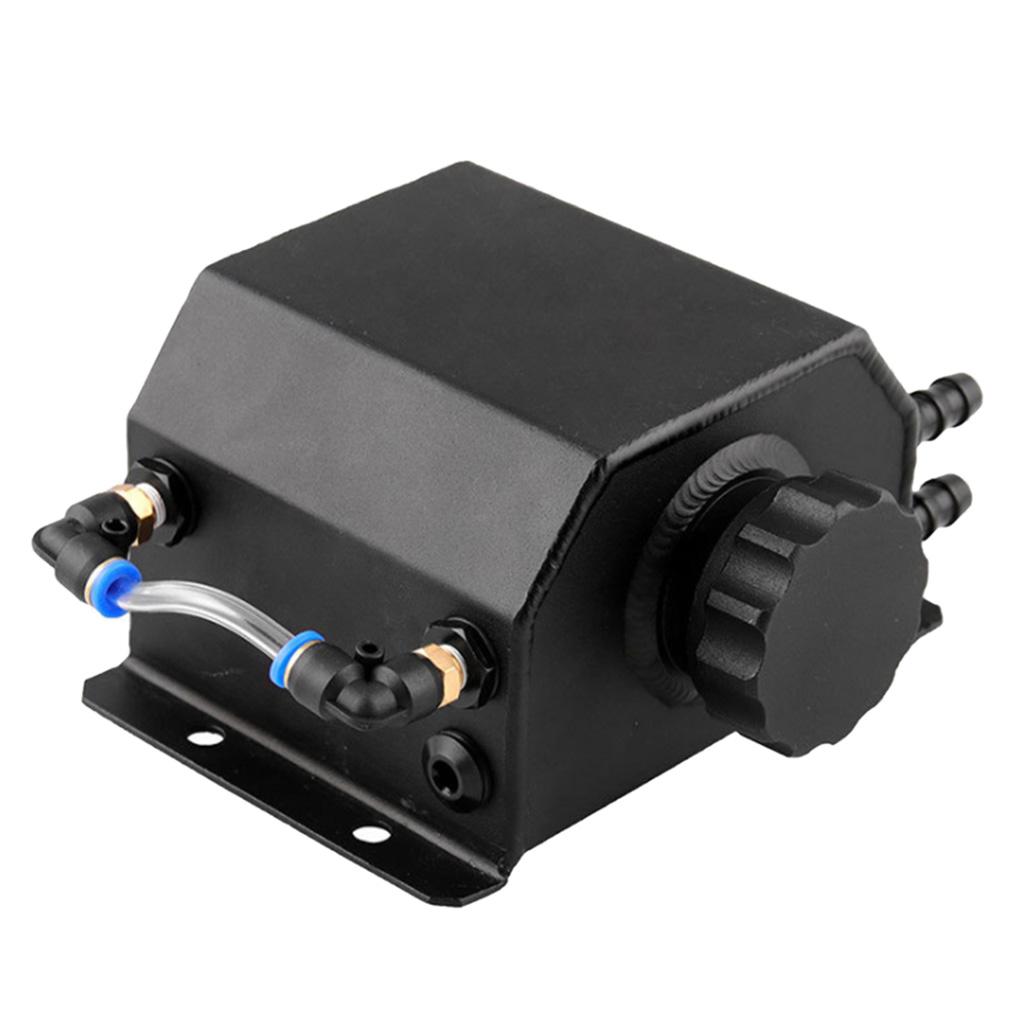 Bottle Reservoir Water Tank Radiator Overflow Aluminum Coolant W/ Cap Universal