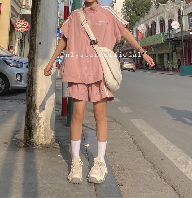 Set thể thao hồng siêu xinh