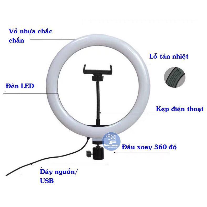 0357628205 Combo kẹp đỡ điện thoại và chân uốn cho đèn livestreams 26cm - giá gốc 0357628205