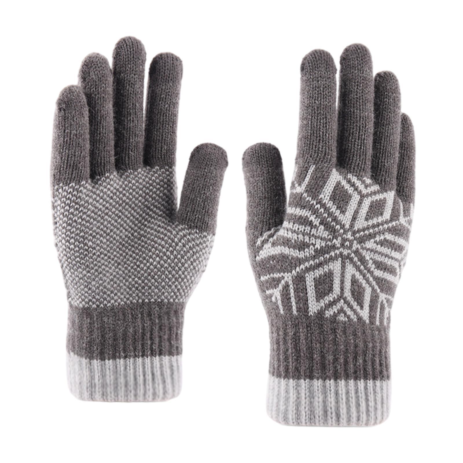 Winter Warm Gloves Touch Screen Mitten Texting Gloves for Skiing