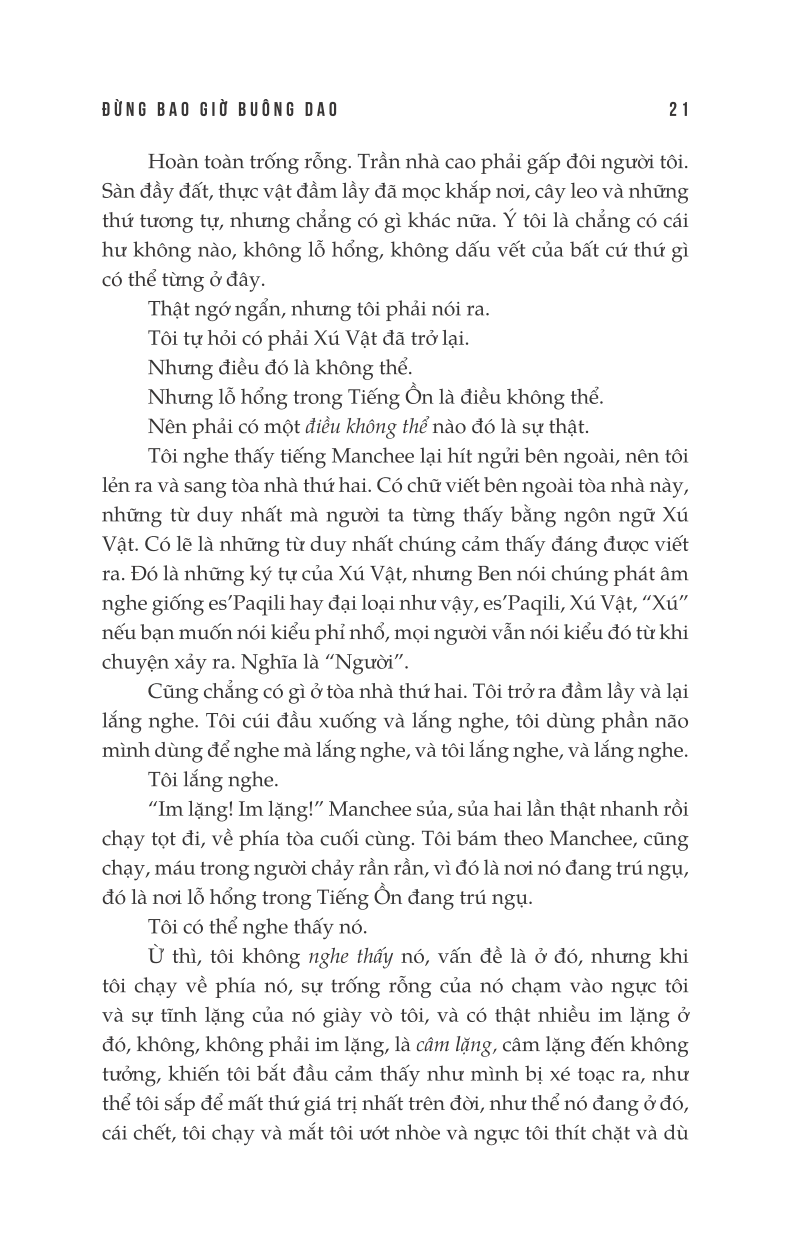 Sách Hỗn Mang 1- Đừng Bao Giờ Buông Dao