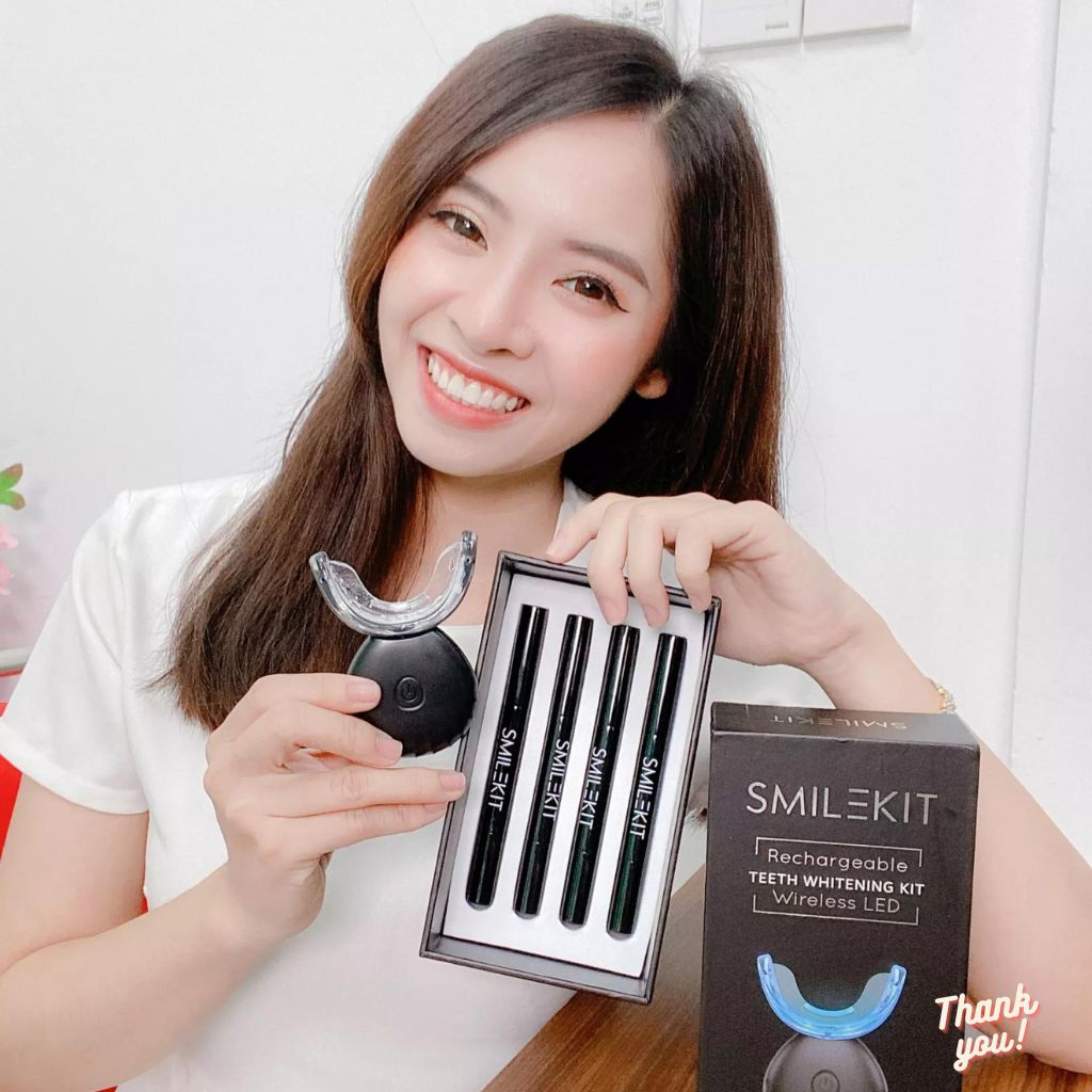 Máy Làm Trắng Răng Sothing SMILEKIT, Tẩy trắng răng không gây ê buốt, giúp răng trắng sáng chắc khỏe