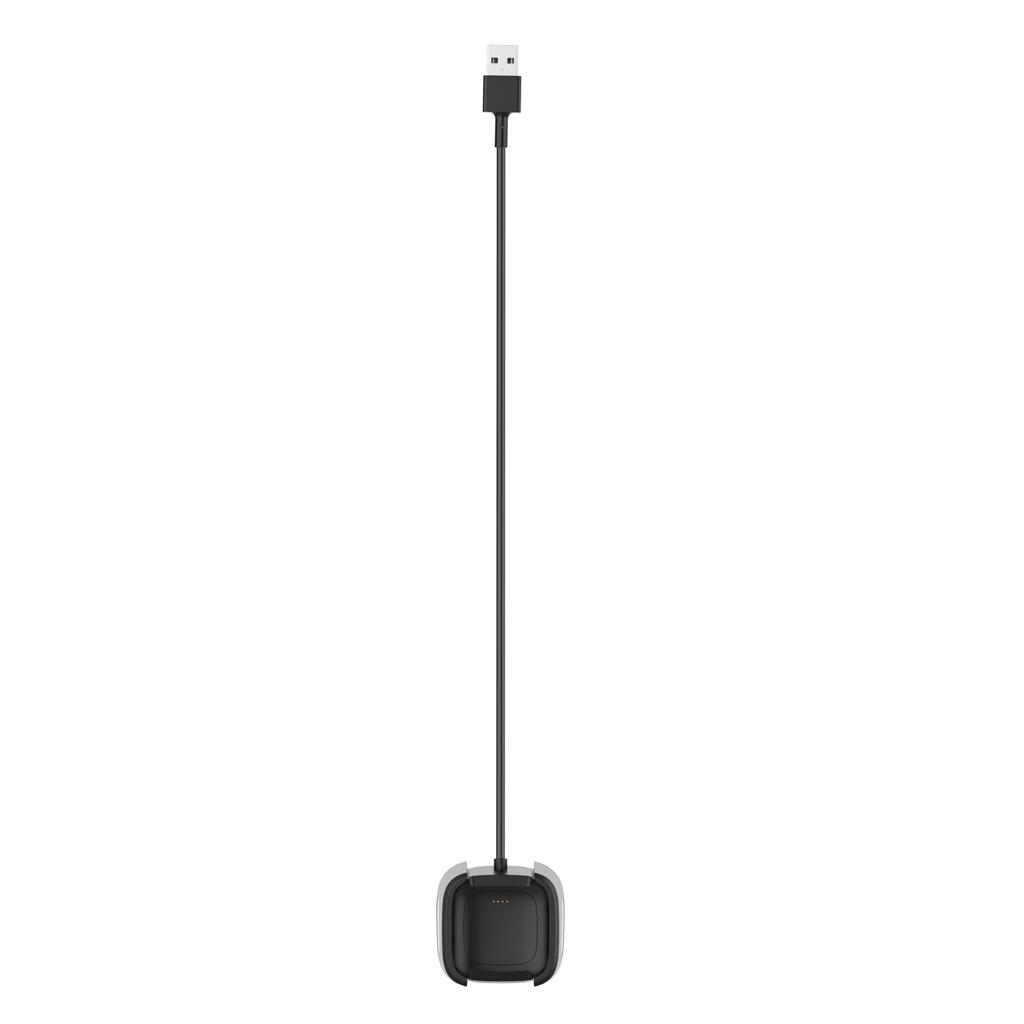 For Versa 2 USB Charging Cable Power Charger Dock Cradle 100cm Black