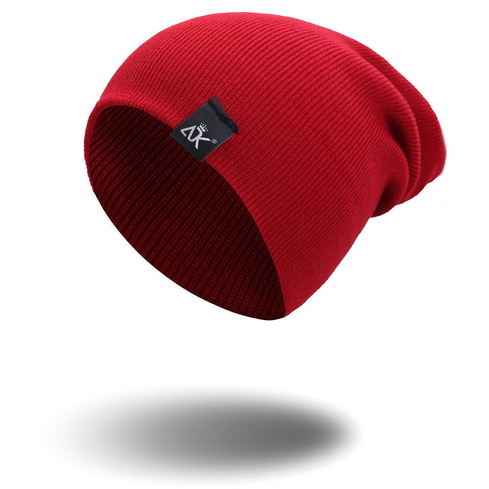 Adk Nón Len Ấm Áp Bò Cho Nam Hip Hop Mùa Đông Nón Unisex Màu Bonnet Thường Ngày Skullies Beanies Mùa Thu mũ Lưỡi Trai Cho Người Lớn Color: Light blue