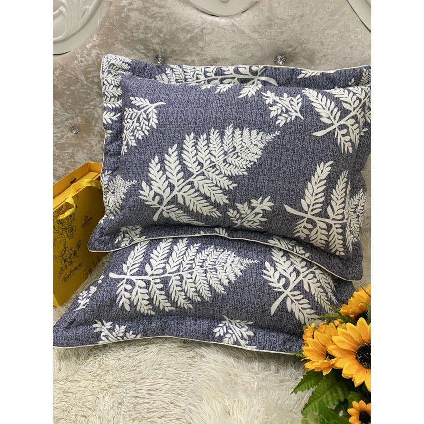 Vỏ Gối Nằm 100% Cotton Hàn Loại Đẹp Lót Bông Kích Thước 45x65cm