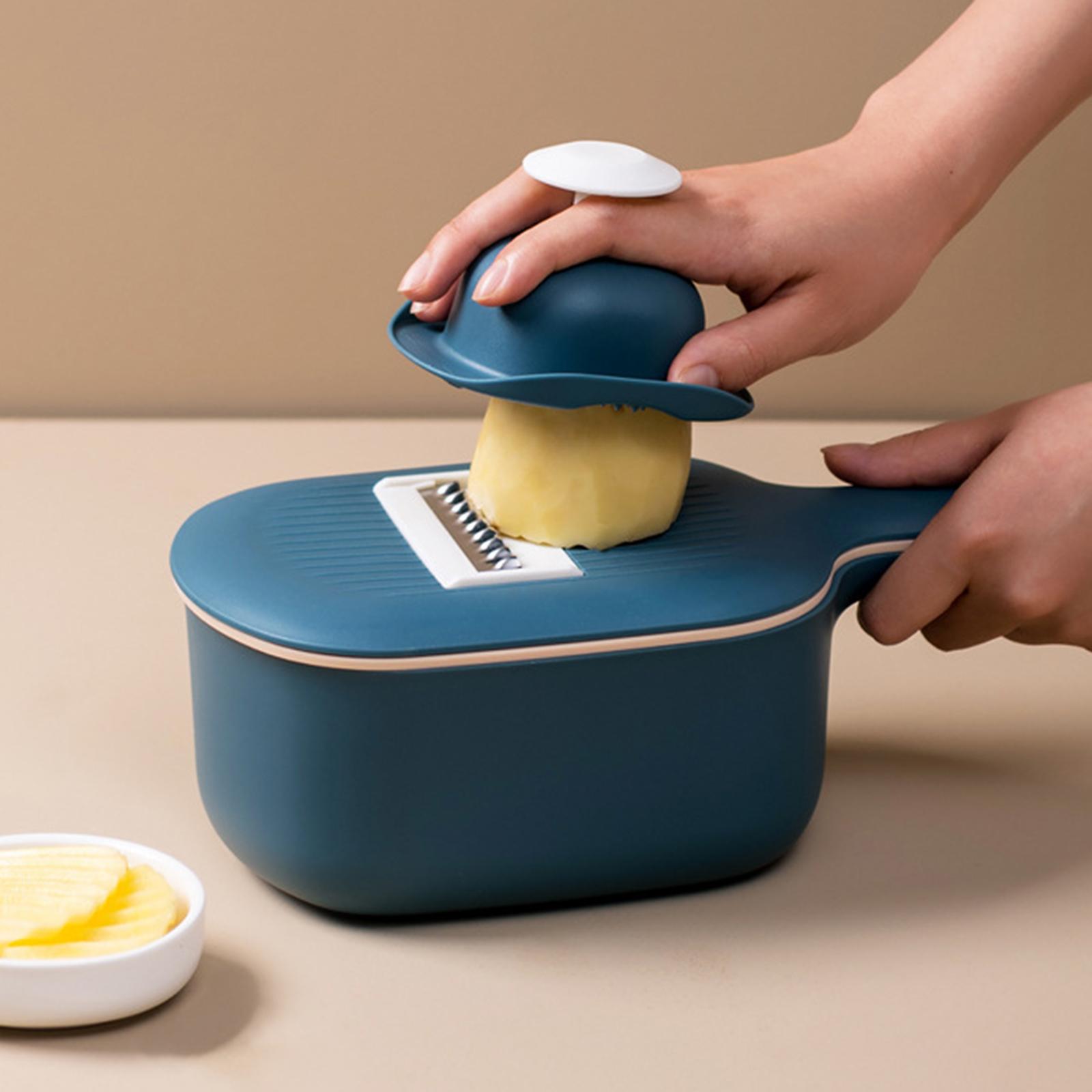 Grater Veggie Food Choppers Cutter with 4 Blades Kitchen Cooking Helper