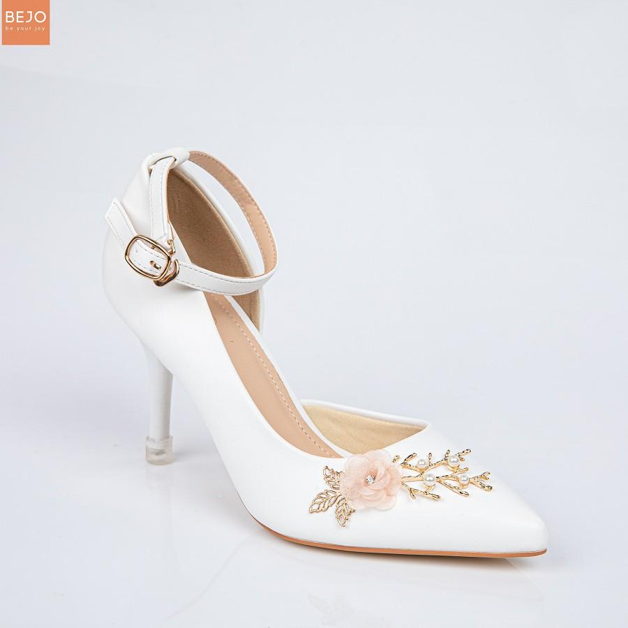 GIÀY CƯỚI -GIÀY CÔ DẤU BEJO 1HOA - WEDDING SHOES