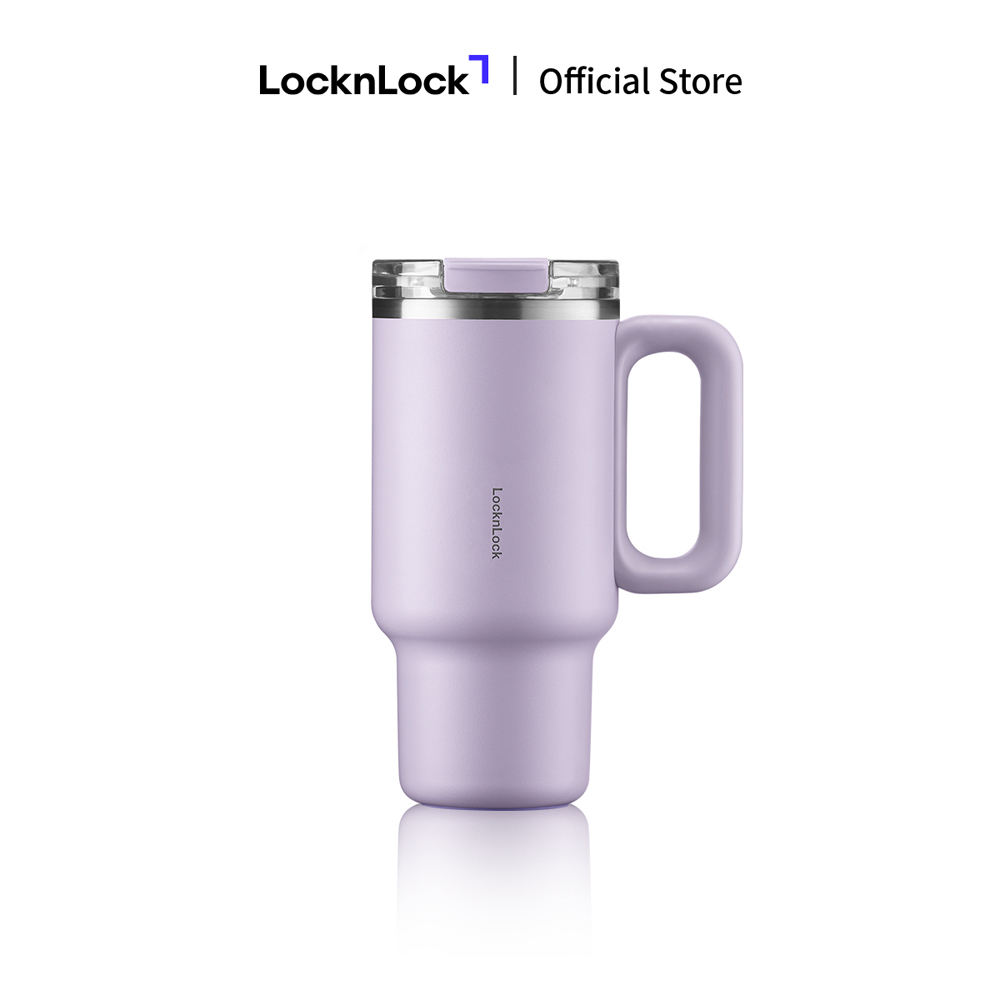 Bình giữ nhiệt LocknLock Balance grip tumbler LHC4397 dung tích 900ml / LHC4398 dung tích 1.2L có quai - 3 màu