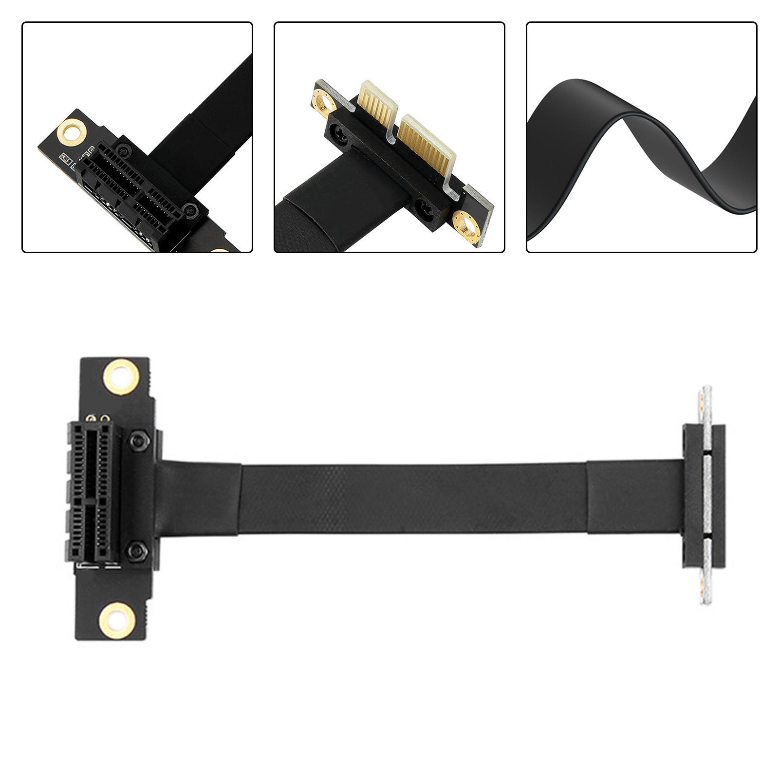 PCIe X1 X4 Expansion Card Cable Adapter Converter 5cm