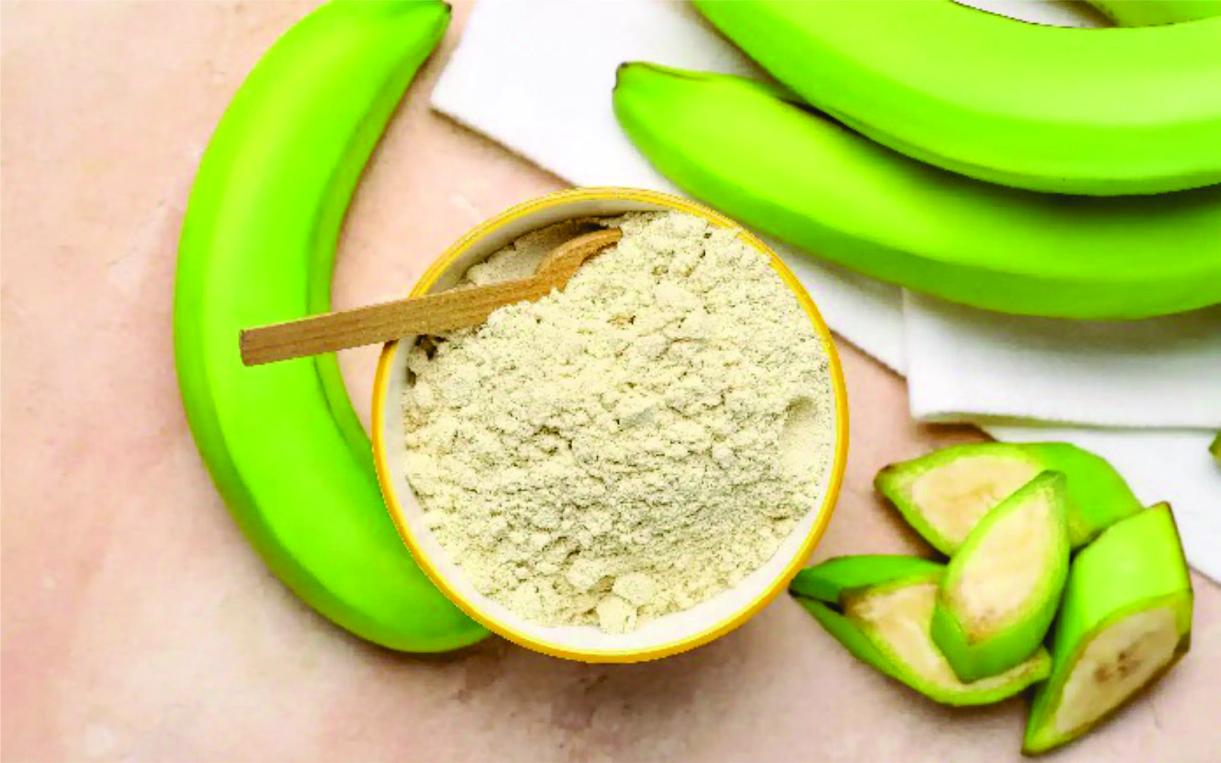 Bột Chuối Xanh Ftaky OCOP 3 Sao, Sấy Lạnh, Giàu Tinh Bột Kháng hộp 500g