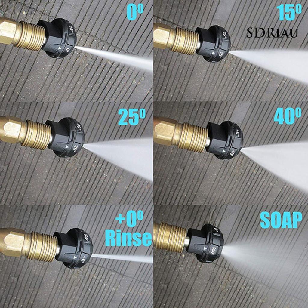 Vòi Xịt Rửa Xe Hơi 6 Trong 1 Bằng Hợp Kim Nhôm Có Thể Điều Chỉnh