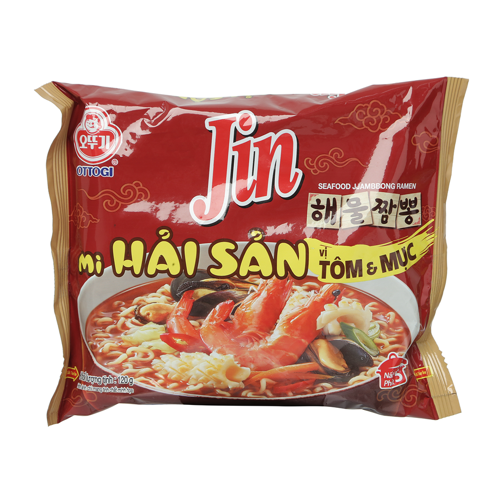 Mì Hải Sản Jin Ottogi Vị Tôm Mực 120G