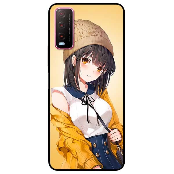 Ốp lưng dành cho Vivo Y20 - Y20s - Y12s mẫu Cô Gái Áo Vàng