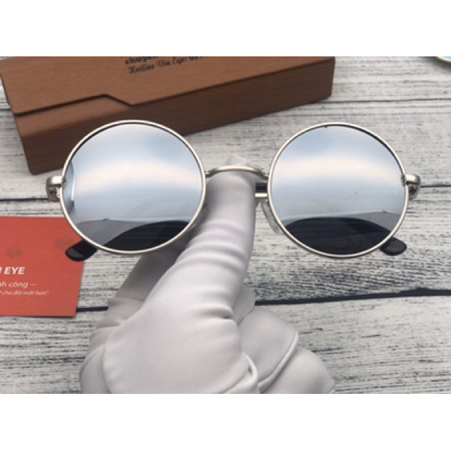 Kính Gương Mát Tròn Thầy Bói Thời Trang Nam Nữ Unisex