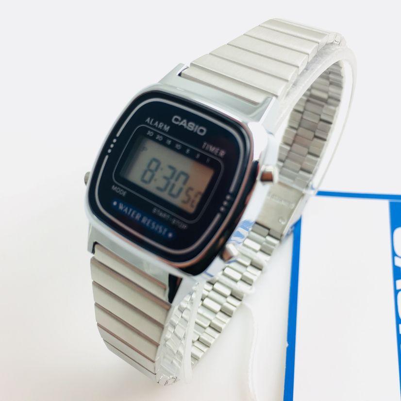 Đồng Hồ Casio Nữ Đồng Hồ Casio Chính Hãng Casio Vintage Huyền Thoại LA670WA - 2D Dây Thép Fullbox.