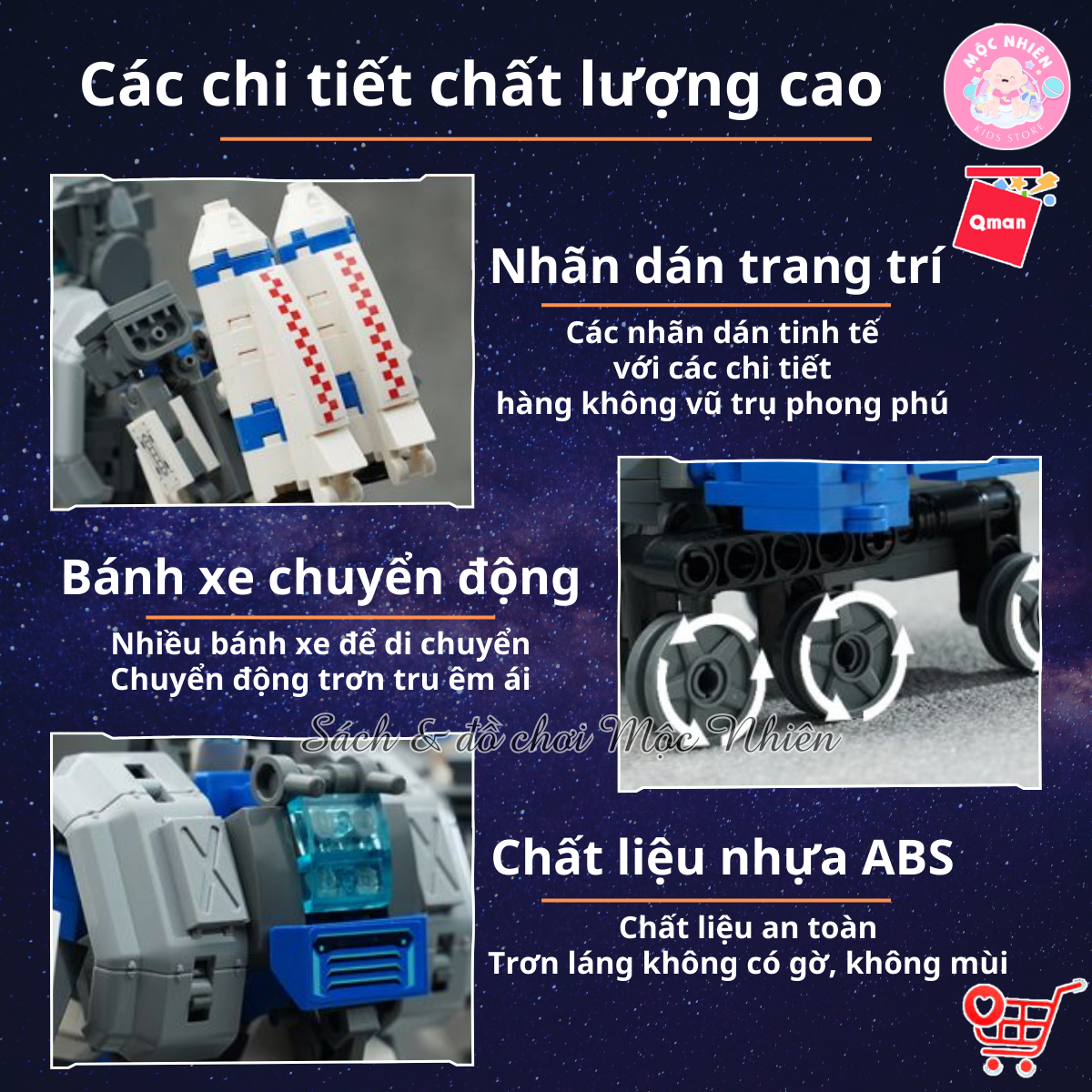 Đồ Chơi Xếp Hình, Lắp Ráp Qman 41312 - Đội Trưởng Biến Hình (1065 mảnh ghép)
