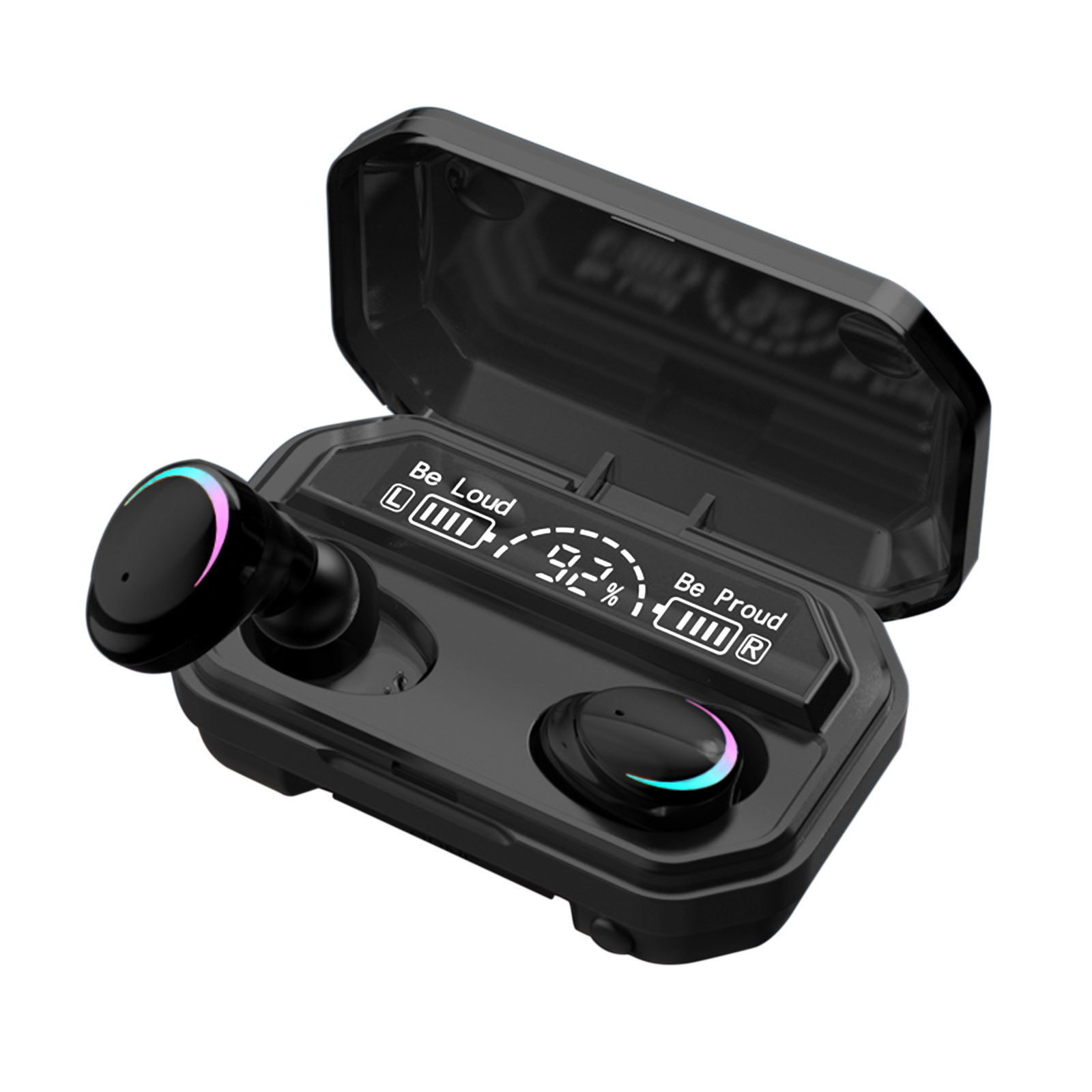 Tai Nghe Không Dây M12S Bluetooth 5.0 TWS Với Micrô Điều Khiển Cảm Ứng Và Hộp Sạc 2000mah