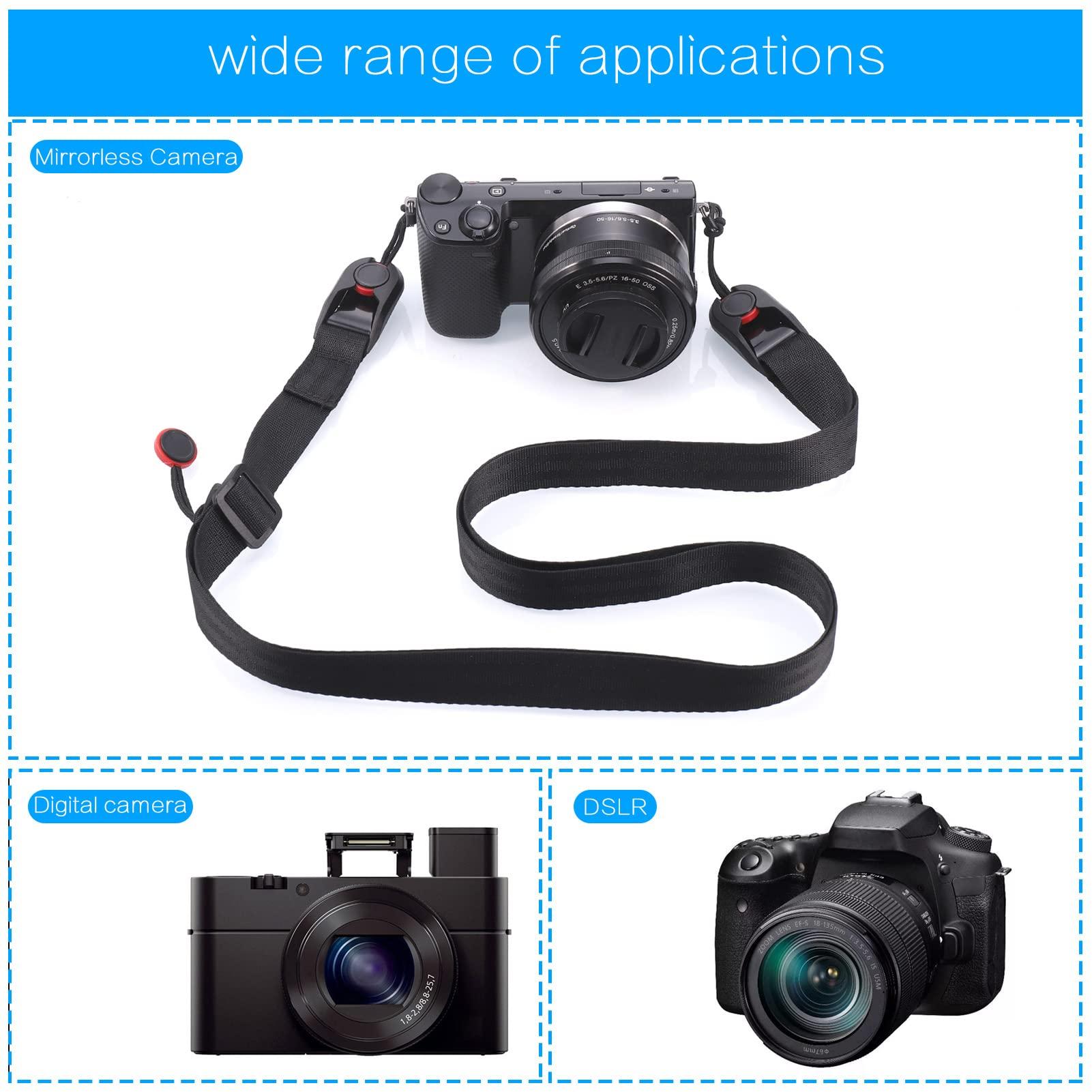 Máy quay toàn dây với kẹp siêu thanh, máy quay an toàn an toàn, dây lưng điều chỉnh, máy quay quay an toàn nhanh, dây Nikon Canon Fujiphim DSLR