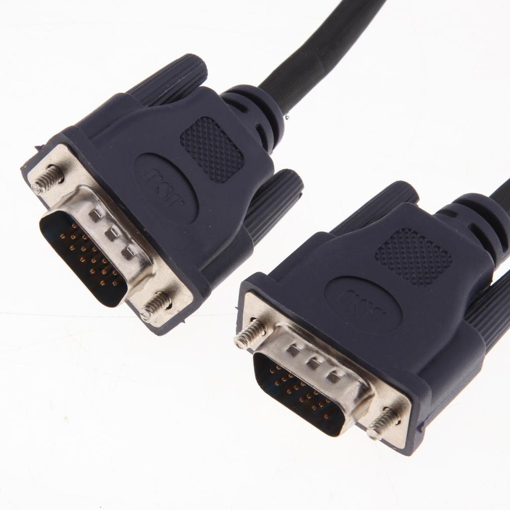 VGA Extension Cable Male to Male Monitor Video Adapter Cord 1080P