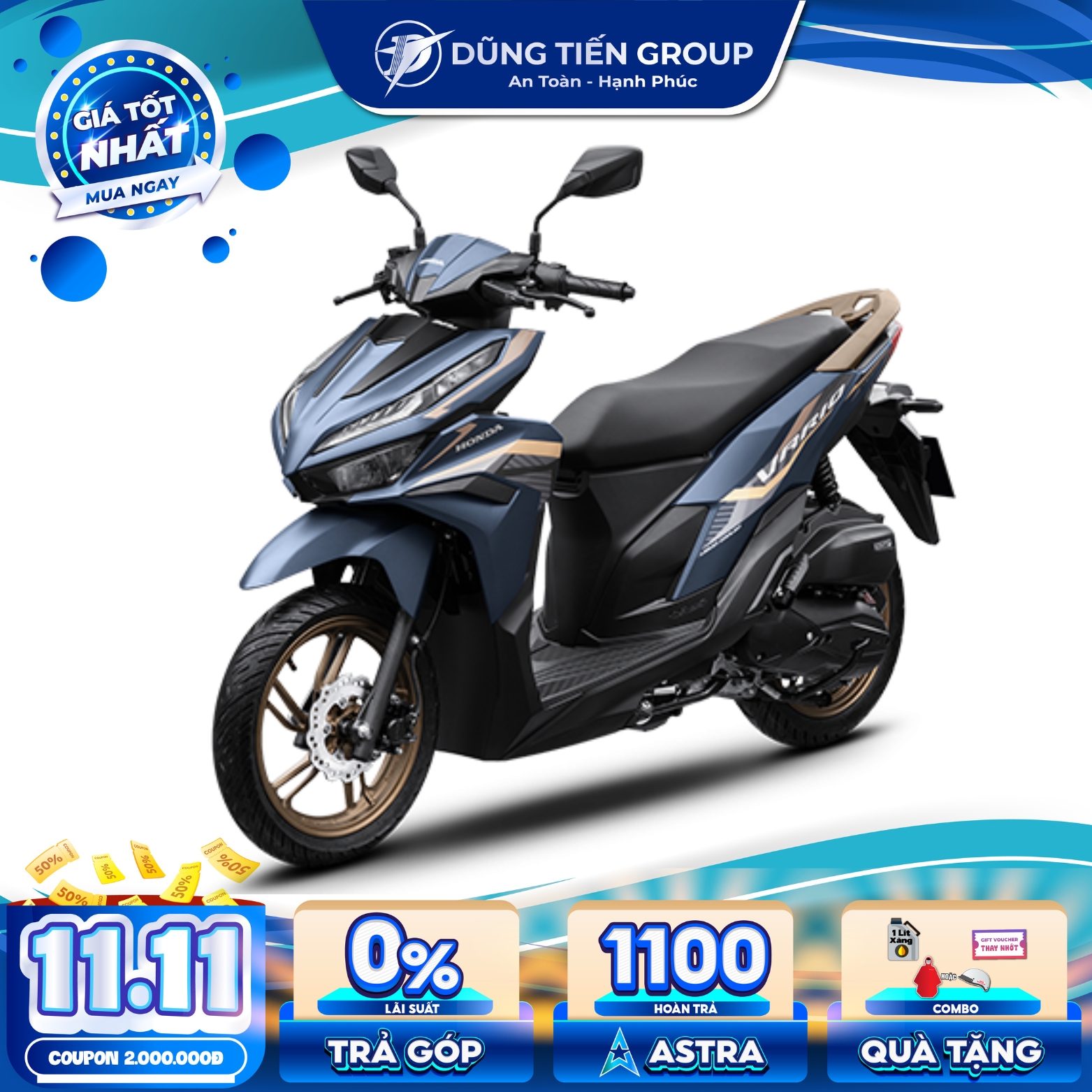 Xe Máy Honda Vario 125 Phiên Bản Thể Thao 2024