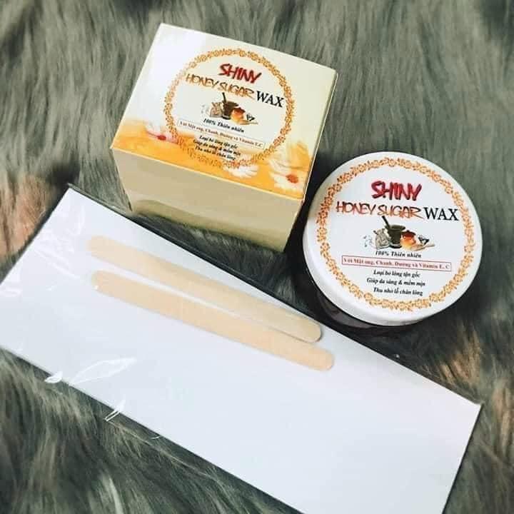 Sáp wax triệt lông nách mật ong Shiny, wax lông tẩy lông shiny hủ 250gr (Mua 3 tặng 1)