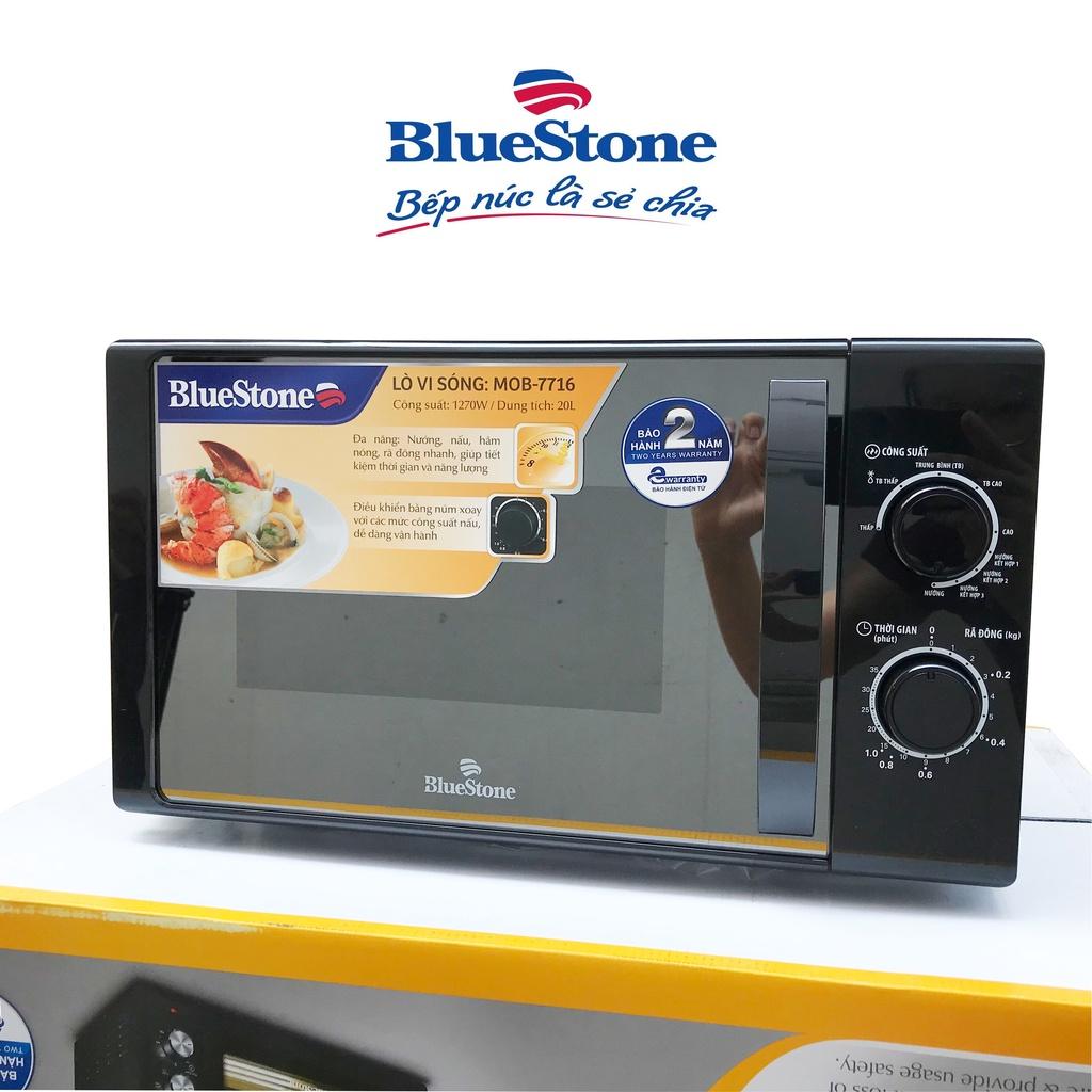 Lò vi sóng có nướng BlueStone MOB-7716 20 lít , Công Suất 1270W , Hàng Chính Hãng