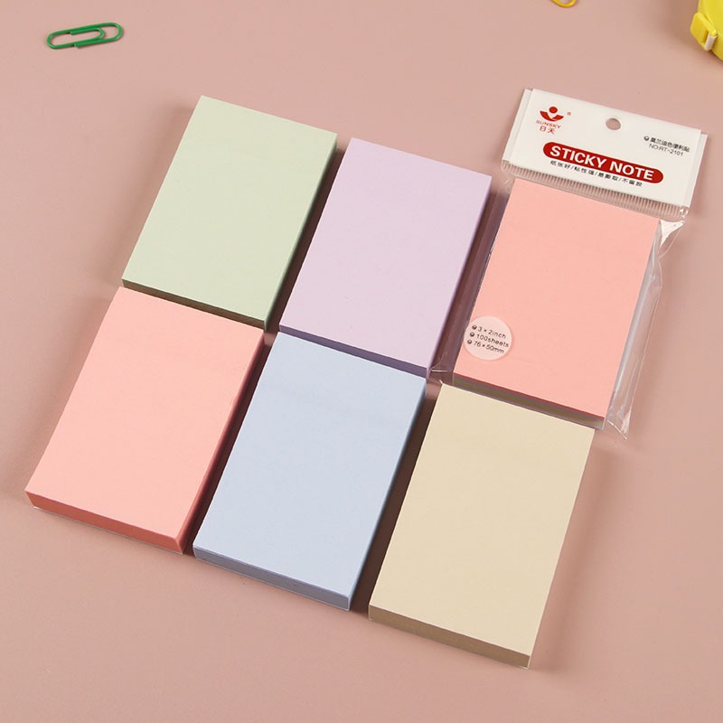 Tập 100 tờ giấy note ghi chú dày mịn Sticky Note 5 màu B192