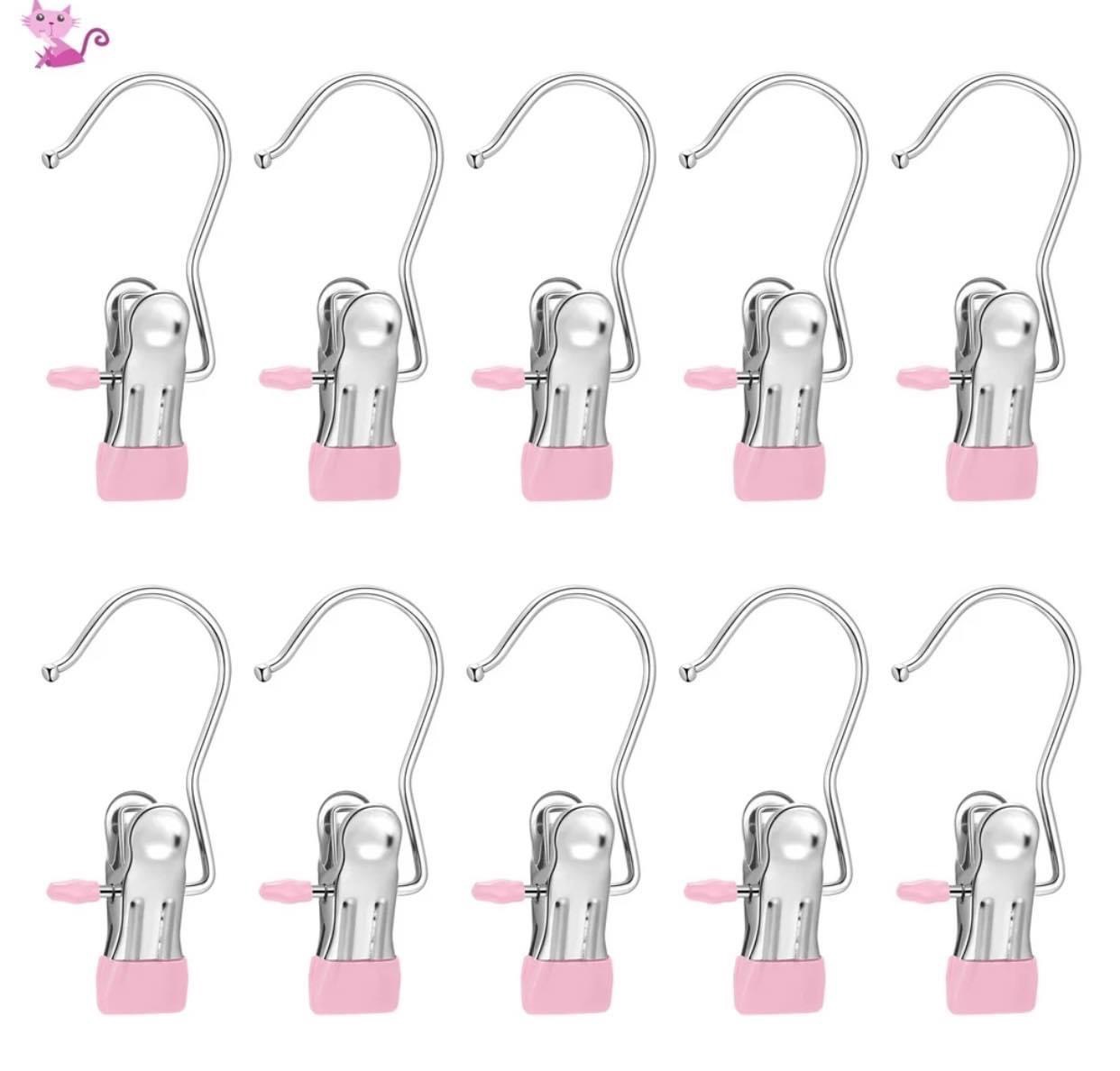 Set 10 móc treo kẹp quần áo tiết kiệm diện tích siêu tiện lợi