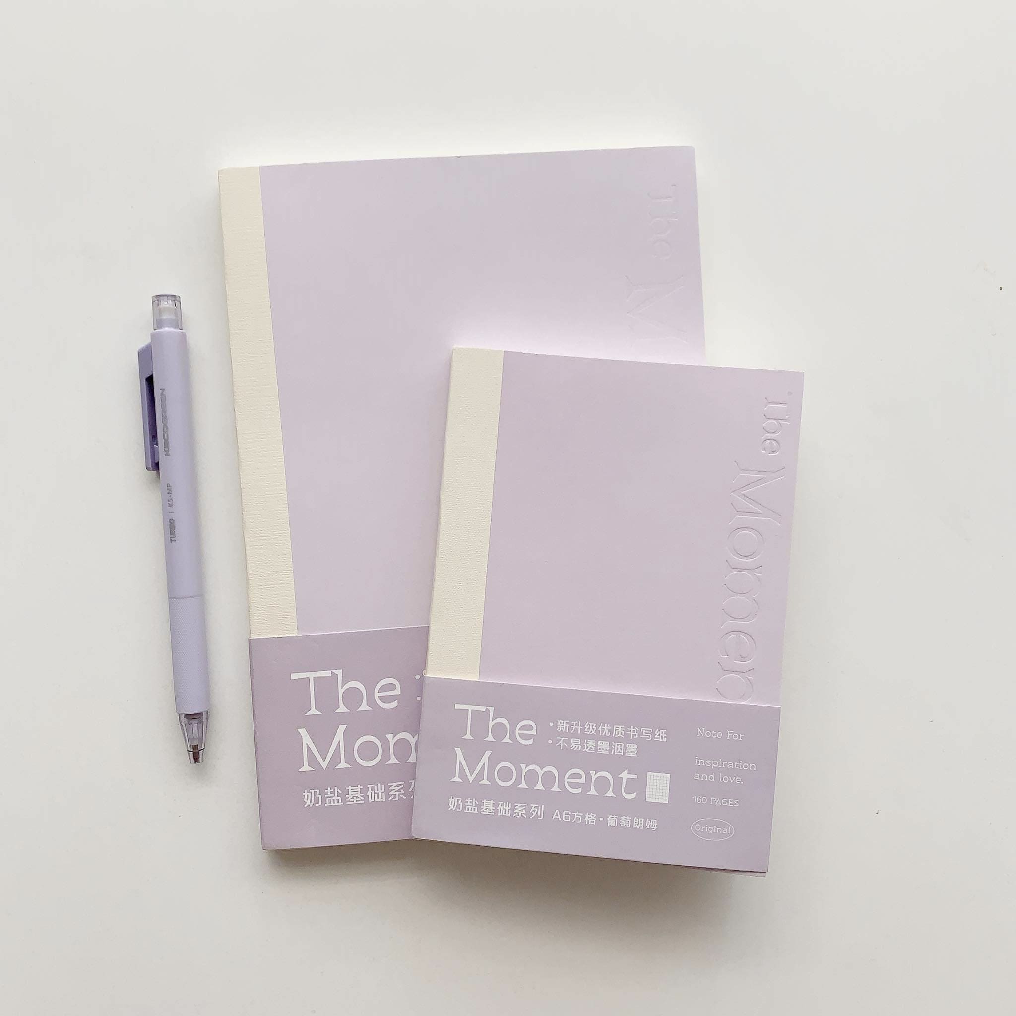 Sổ Note For THE MOMENT Bìa Pastel - Sổ Tay Ghi Chép ruột Grid ô vuông / Blank trơn