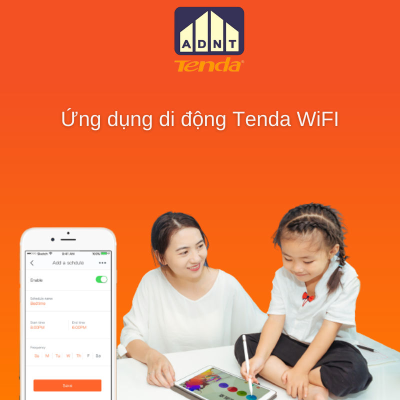 Hệ thống phát wifi tốc độ cao 1200 Mbps băng tần kép Wireless Router Nova MW6 Tenda hàng chính hãng