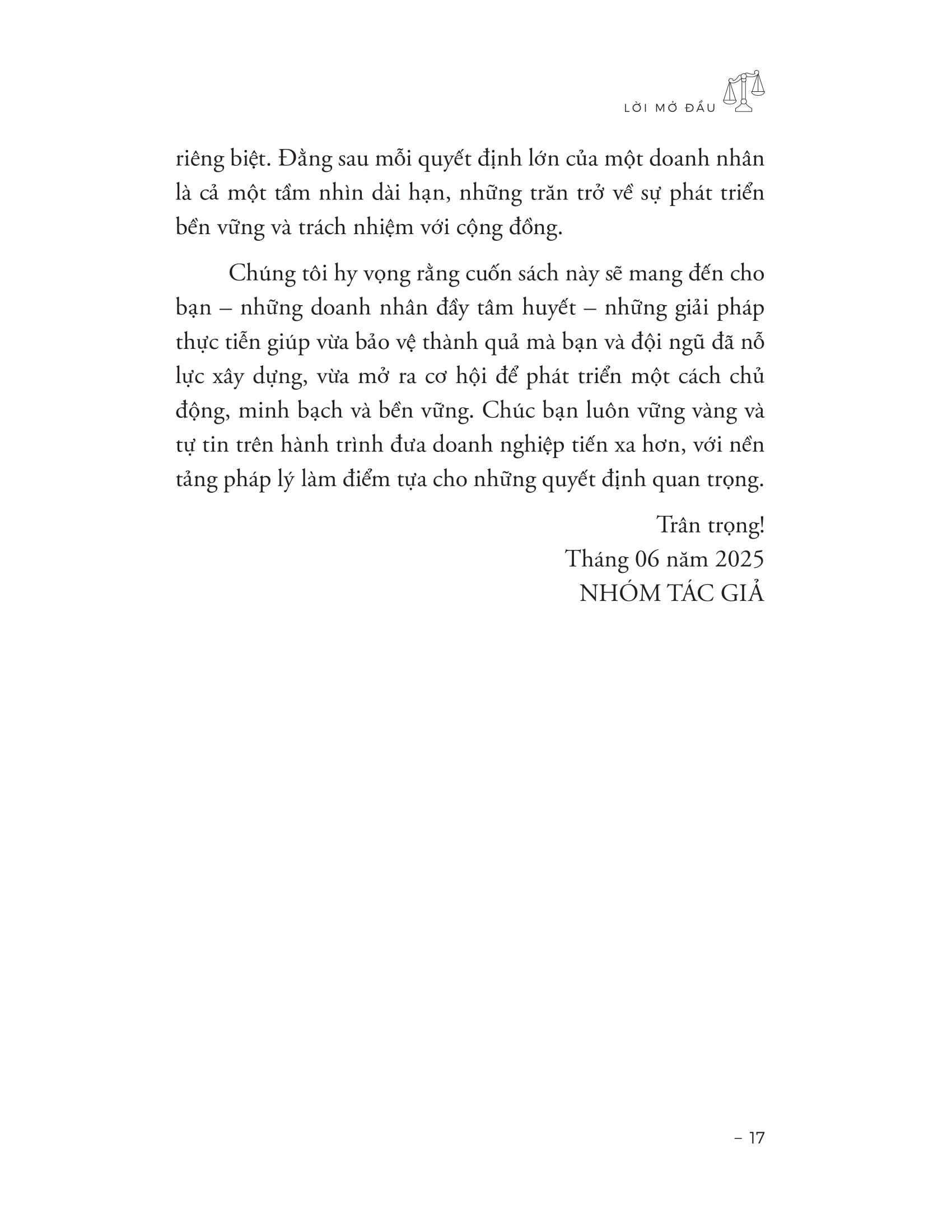 Sách - Pháp Lý Cho Doanh Nhân - Bảo Vệ Tài Sản - Giữ Gìn Danh Tiếng - Phát Triển Bền Vững