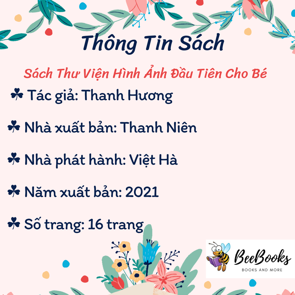 Bộ Sách Thư Viện Hình Ảnh Đầu Tiên Cho Bé Nhận Biết Thế Giới Xung Quanh- Trọn bộ 10 cuốn  song ngữ Anh- Việt