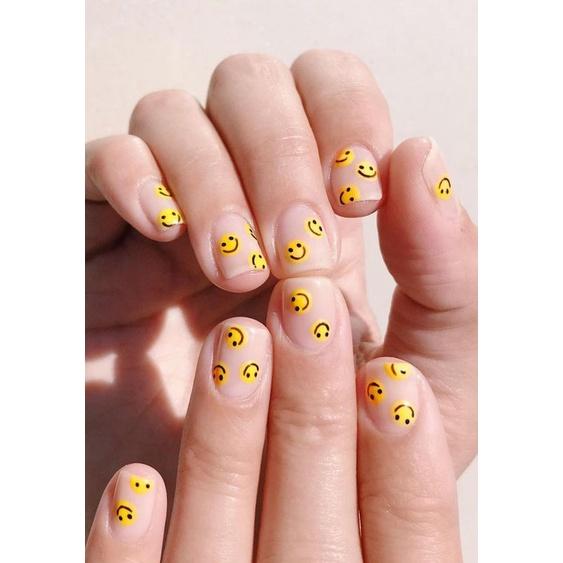 Sticker 3D Hoa Mặt Cười | Hình Dán Móng Tay Đáng Yêu Aha! 009