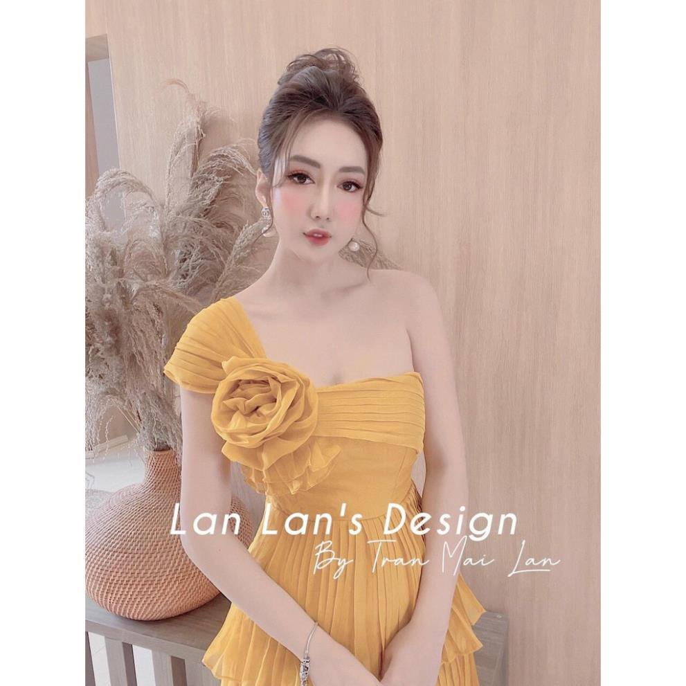 Đầm Dự Tiệc Dáng Xoè - Váy Trễ Vai Xếp Li Tầng Thích Hợp Dự Tiệc, Đi Biển kèm video thật