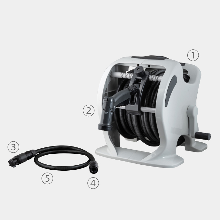 Bộ vòi thu rút tưới vườn Takagi Mercury 2 Twister (CG) 30m RT330CG hàng