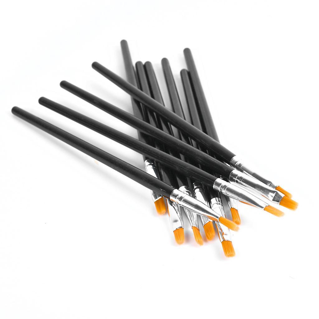Flat Paint Brushes Set 10Pcs Art Paintbrushes for Kids/
